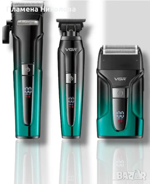 Професионален комплект 3 в 1 VGR V-694 Машинка за подстригване, тример и електрическа самобръсначка, снимка 1