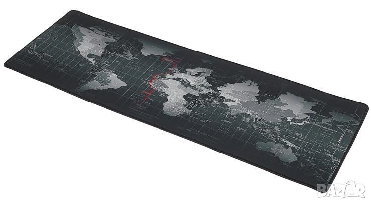 Подложка за клавиатура и клавиатура карта на света 88х30см, снимка 1