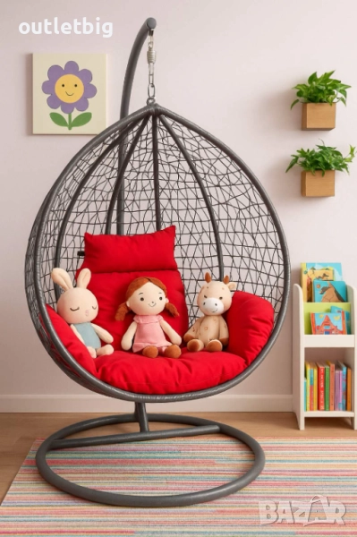 Люлка градинска висяща люлка тип гнездо,яйце–Промоция!, снимка 1