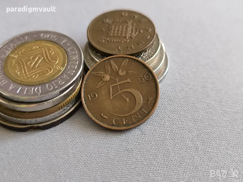 Монета - Нидерландия - 5 цента | 1950г., снимка 1