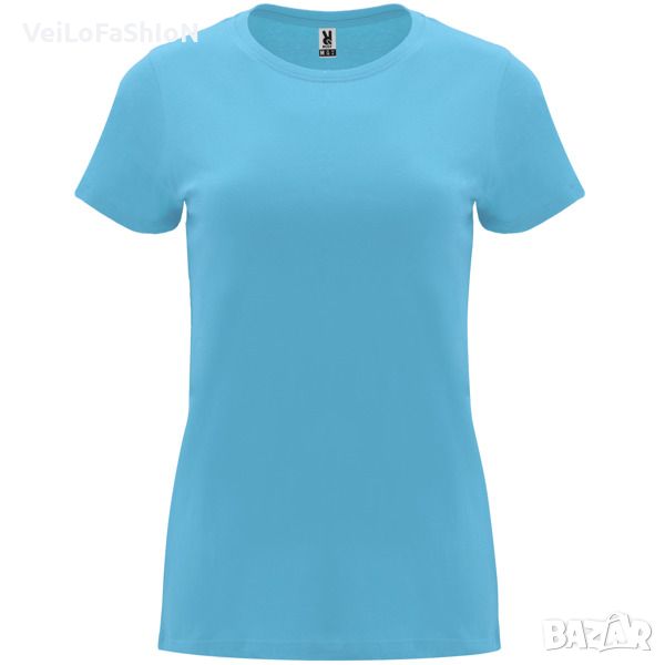Нова дамска тениска в лазурен цвят, снимка 1