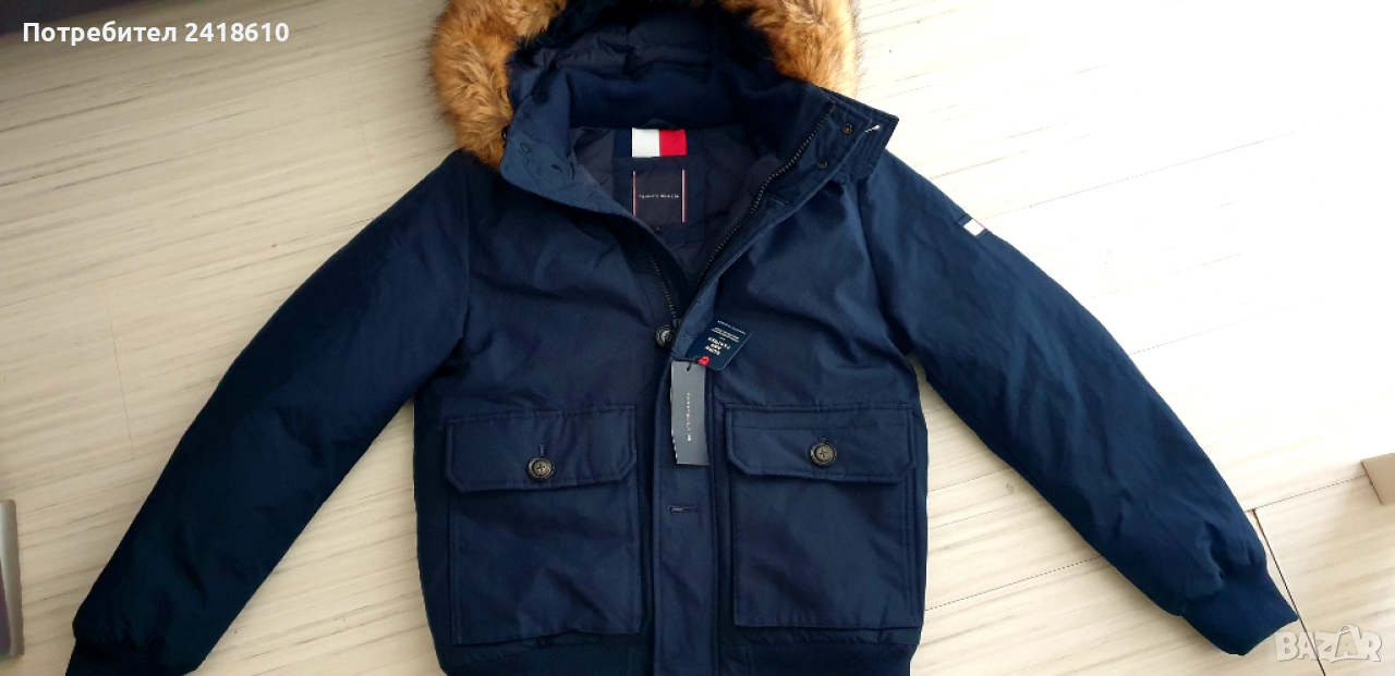 Tommy Hilfiger Mens Down Jacket Size S  НОВО! ОРИГИНАЛ! Мъжко Пухено Зимно Яке !, снимка 1