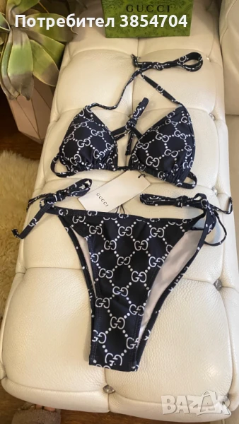 бански бикини XS/S/M* Gucci Black TECHNICAL , снимка 1