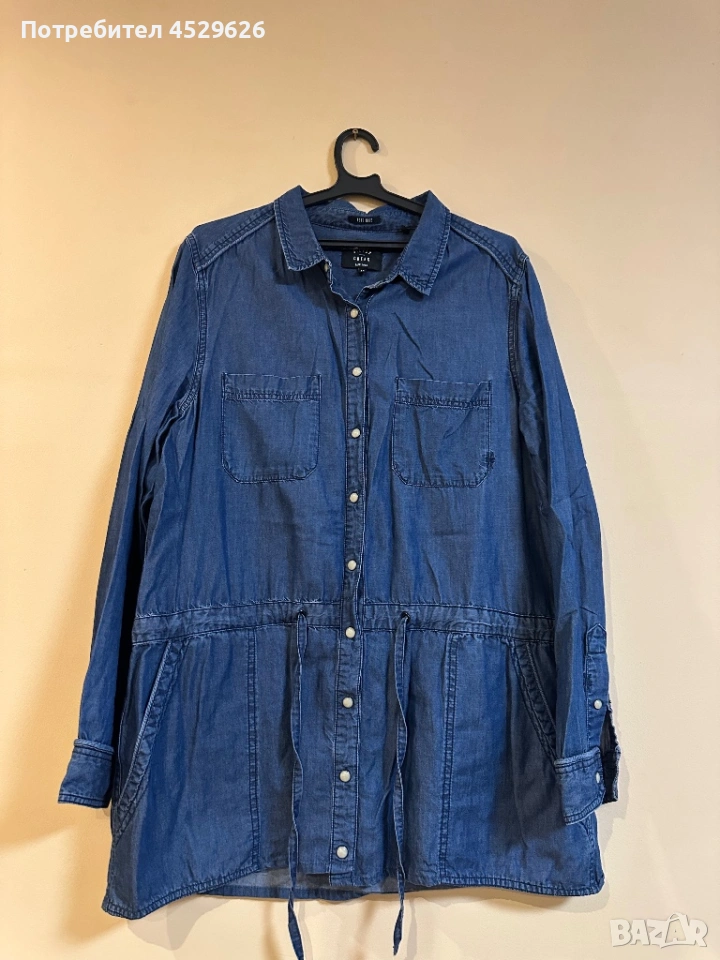 Дънково якенце -тънък деним , снимка 1