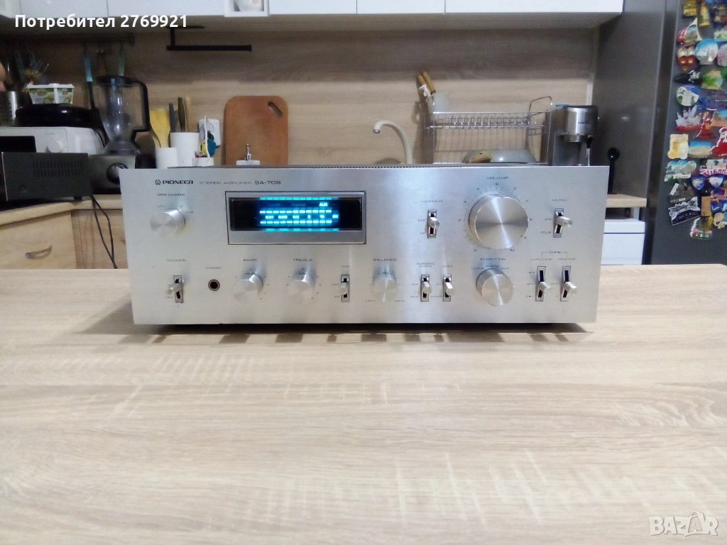 Усилвател Pioneer SA 708, снимка 1