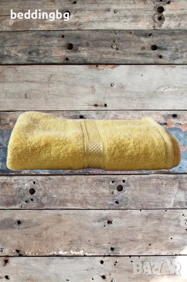Хавлиени кърпи жълто - 100% памук, Ритон, 400 г/м² | Яна Панагюрище, снимка 1