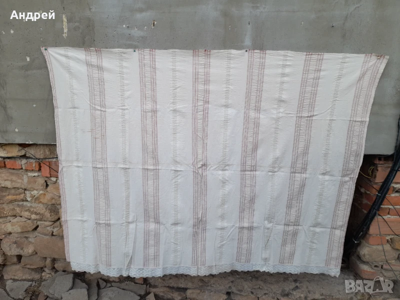 Стар кенарен чаршаф , снимка 1