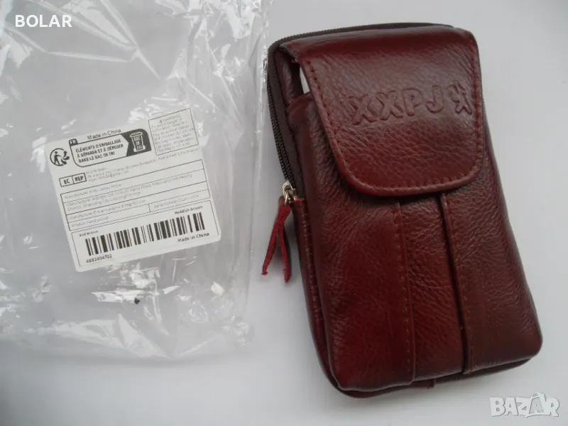 МЪЖКА КОЖЕНА ЧАНТА, снимка 1