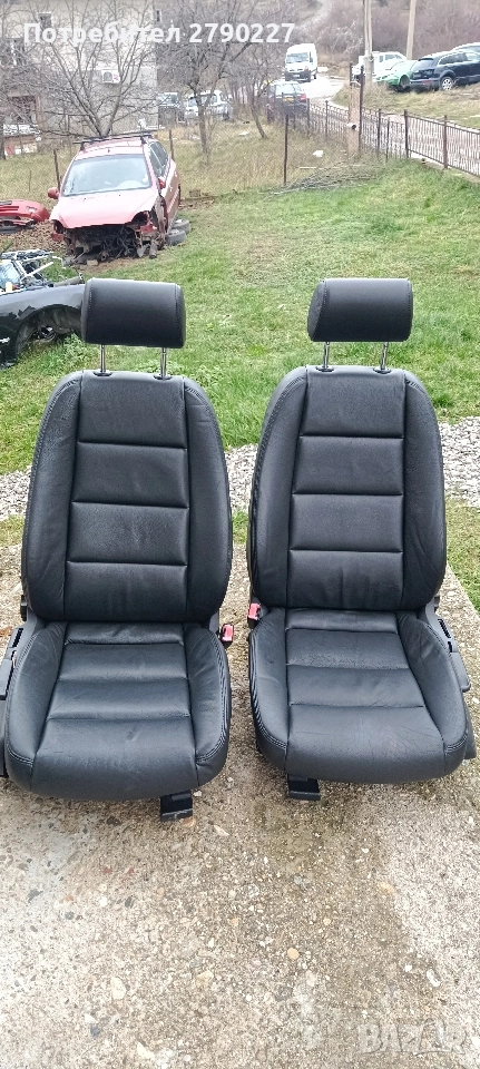 Продавам кожен салон за Audi A4 B6 с подгрев , снимка 1