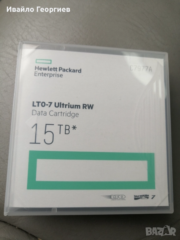 Касета за данни hewlett packard, снимка 1