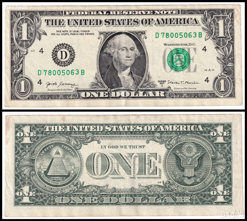 ❤️ ⭐ САЩ 2017 1 долар Кливланд D ⭐ ❤️, снимка 1