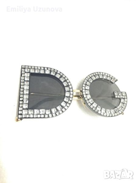 Модни слънчеви дамски очила с D&G форма на стъклата, снимка 1