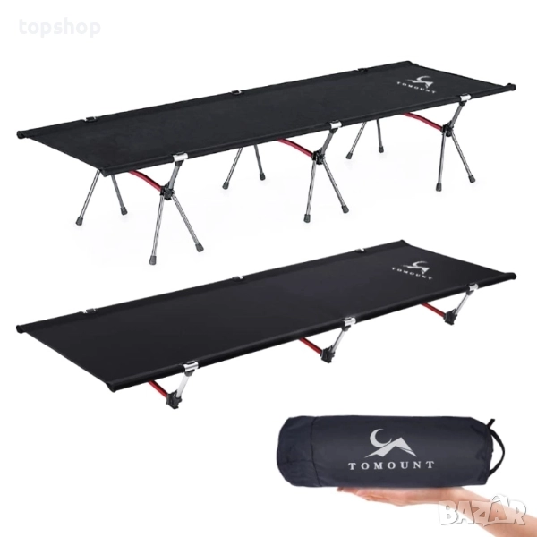 Чисто ново къмпинг легло TOMOUNT, лек къмпинг шезлонг, алуминиева сплав, компактно къмпинг легло..., снимка 1