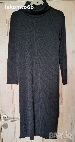 Дълга рипсена рокля Размер М. , снимка 1