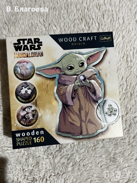 Дървен пъзел Star Wars – 160 части, като нов, снимка 1