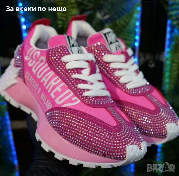 DSQUARED2 Дамски Маратонки С Кутия👟Дамски Спортни Обувки Дискуаред2 Цвят - Розово Код S84, снимка 1