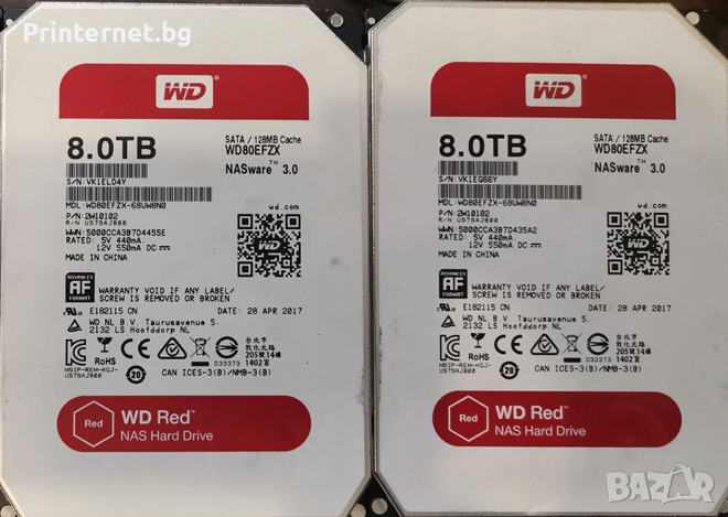 8TB WD Red NAS HDD - Гаранция! Безплатна Доставка!, снимка 1