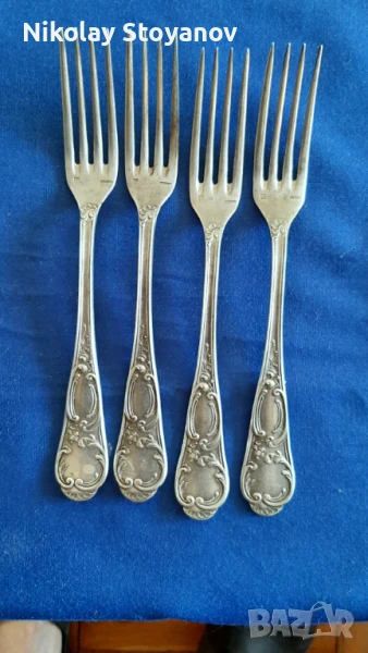 Сребърни вилици - Царска Русия - 285 гр. - Проба 875, снимка 1