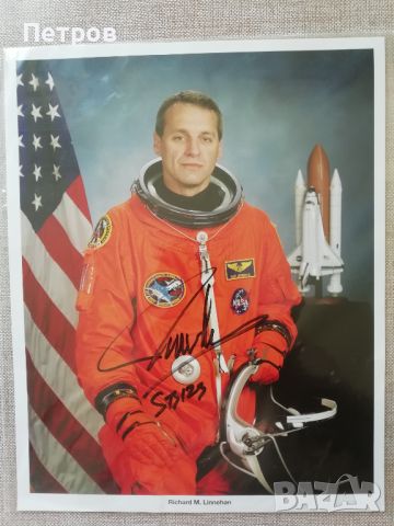 Автограф на aстронавта RICHARD M. LINNEHAN, снимка 1 - Колекции - 45981119