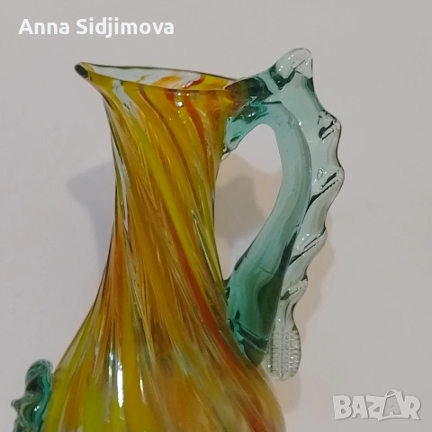 Кристална кана Мурано, снимка 6 - Кани - 53346083