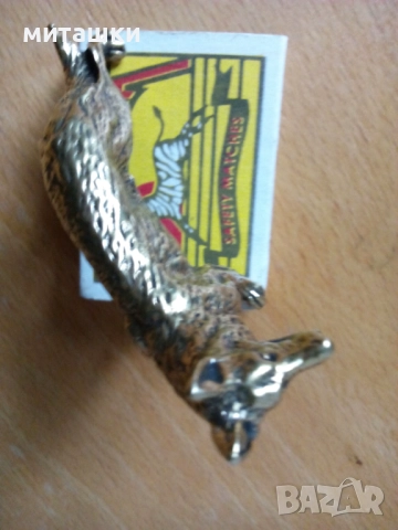 Бронзова статуетка вълчак, снимка 7 - Декорация за дома - 52687209