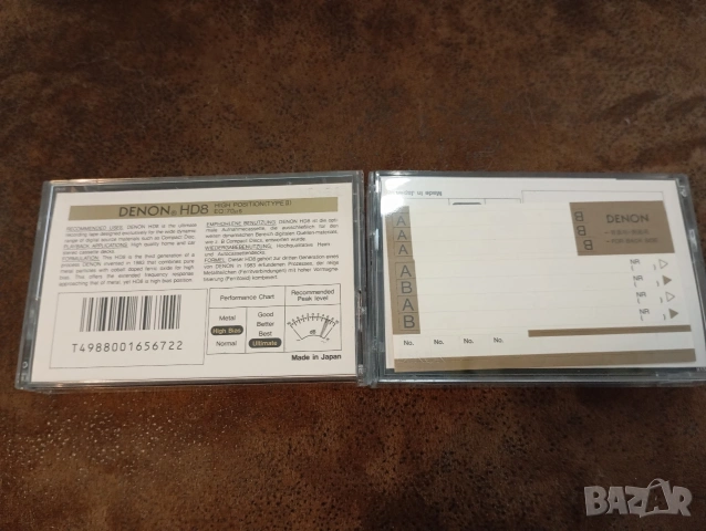 Denon HD8 90 Denon HD8 100 Хромни аудио касети Хибридни с метални частици, снимка 2 - Аудио касети - 53851012