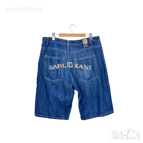 Мъжки хип хоп дънки 90s Karl Kani Hip Hop Jorts, снимка 2 - Дънки - 46257183