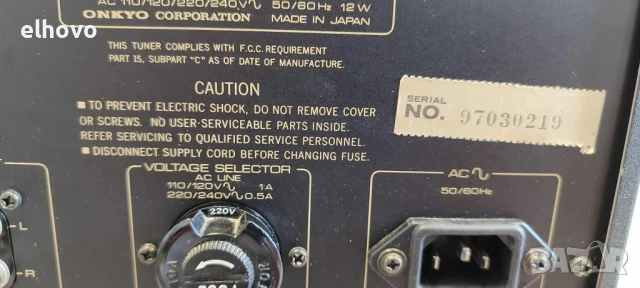 Стерео тунер Onkyo T-9#1, снимка 4 - Ресийвъри, усилватели, смесителни пултове - 50893226