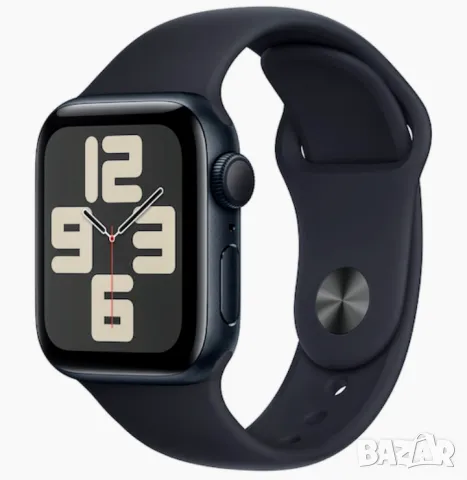 Смарт часовник Apple Watch SE2 v2, 40 мм, Midnight Aluminium Case, Midnight Sport Band - S/M, снимка 1 - Смарт часовници - 48723414