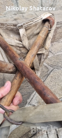 Военно офицерско столче. ПСВ, снимка 6 - Антикварни и старинни предмети - 51503746