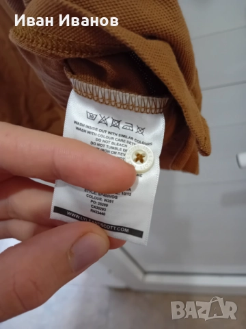 Чисто нова оригинална фланелка с яка Lyle & Scott, снимка 4 - Тениски - 51708964