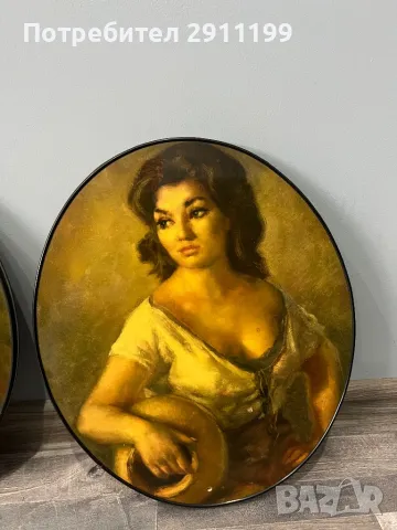 Елипсовидна картина, комплект от 4 бр., снимка 7 - Картини - 50359182