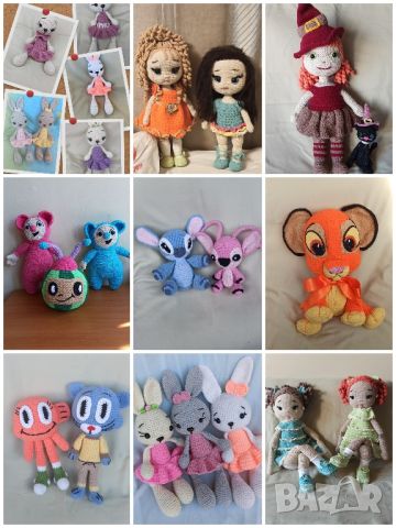 Плетени играчки , снимка 1 - Плюшени играчки - 46329758