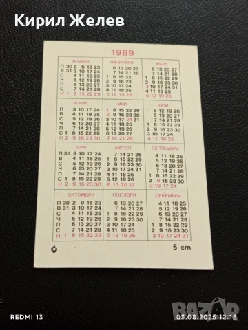 Старо календарче серия диви гъби за КОЛЕКЦИЯ ДЕКОРАЦИЯ 35340, снимка 4 - Колекции - 51234233