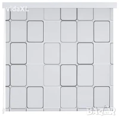 vidaXL Ролетна щора за баня, 80x240 см, квадрати(SKU:142847), снимка 3 - Щори - 48122061