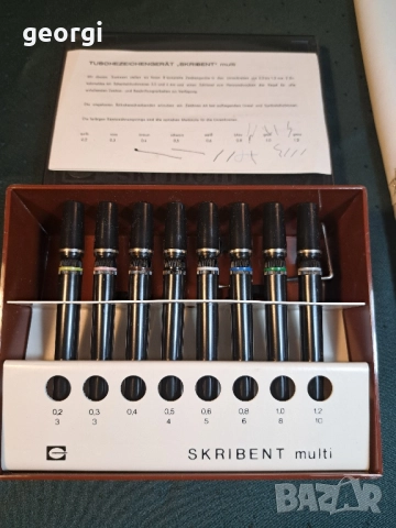 немски рапидографи за техническо чертане Skribent multi 27/5, снимка 2 - Антикварни и старинни предмети - 51749268