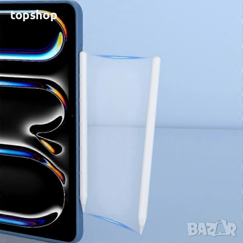 НОВ Премиум Кейс Mutural за iPad Pro 11 (2021/2022) – Син – със слот за Apple Pencil, снимка 2 - Таблети - 53407668