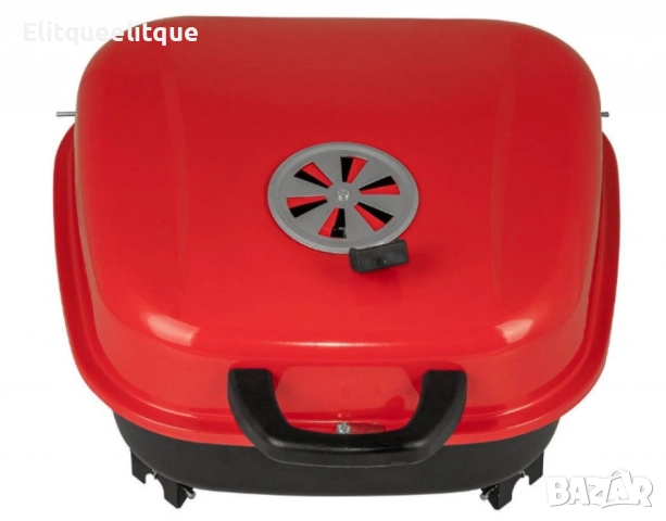 Барбекю Muhler, червено с капак, 40x40cm, снимка 6 - Барбекюта - 52183850