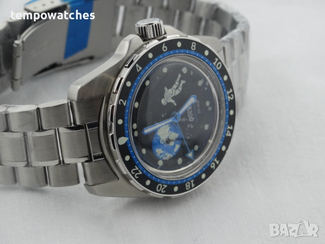 ВОСТОК АМФИБИЯ АВТОМАТИЧЕН ref: 14032Г - GMT - “КОСМОДАЙВЕР”- “ЗЕМЛЯНИН” 2 - ЛИМИТИРАН - 730 бр., снимка 7 - Мъжки - 52043602