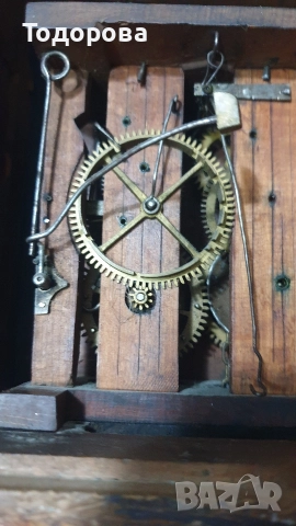 Старинен стенен часовник с формата на иконостас , снимка 10 - Антикварни и старинни предмети - 30990217
