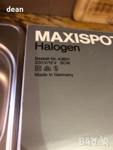 Vintage Халогенна лампа Maxispot Halogen, снимка 13 - Настолни лампи - 45357280