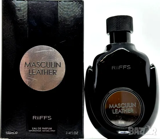 Уникален мъжки Арабски парфюм Masculin Leather RiiFFS Eau De Parfum 100ml, снимка 4 - Мъжки парфюми - 48286674