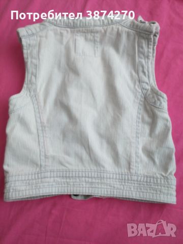 Комплект детска дънкова пола с риза и елече за 5- 6 годишно момиче H&M , снимка 8 - Детски комплекти - 45076368