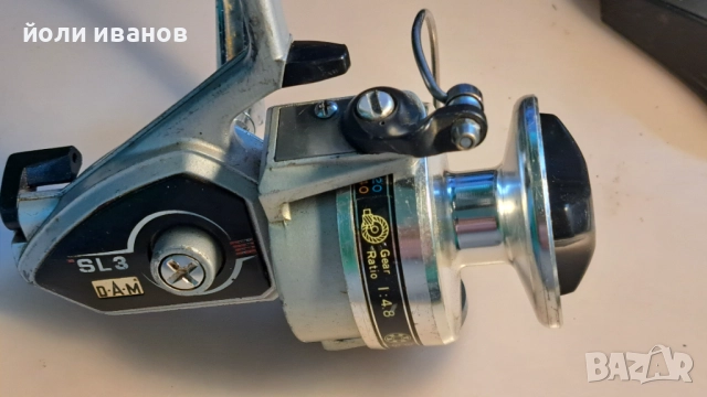 DAM SL3-риболовна макара,ретро, снимка 2 - Макари - 51879346
