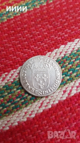 Сребърна монета 1,12 екю 1659, снимка 2 - Нумизматика и бонистика - 52201846