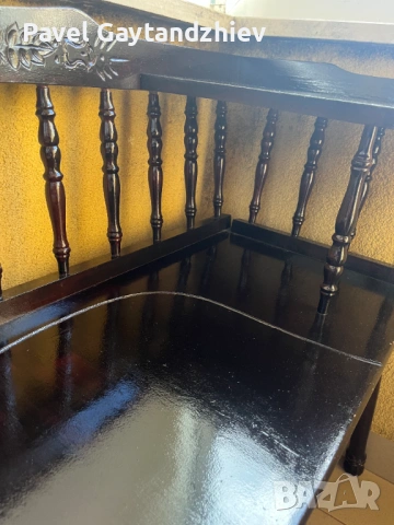 Продавам старинен стол- масичка, снимка 3 - Столове - 54105745