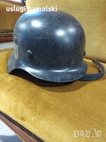 Стара немска военна каска ww2, снимка 2 - Антикварни и старинни предмети - 53590151