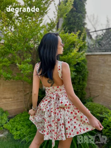 Прекрасна лятна рокля с панделка , снимка 2 - Рокли - 50870619