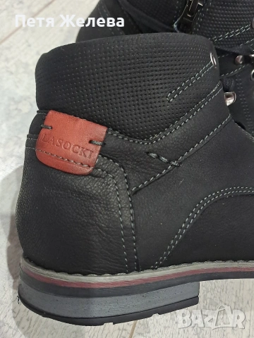 Мъжки обувки от естествена кожа LASOCKI -(N41), снимка 8 - Ежедневни обувки - 53155474