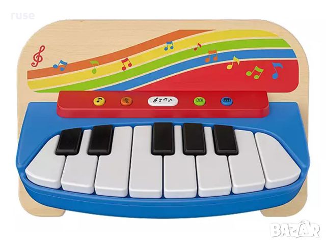 НОВИ! Дървено пиано звук и светлина, снимка 1 - Музикални играчки - 46227726
